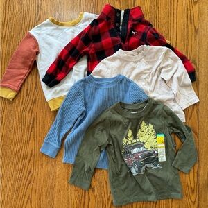 Boys 3t Kids Long Sleeve Shirt Set bundle sweatshirt pullover